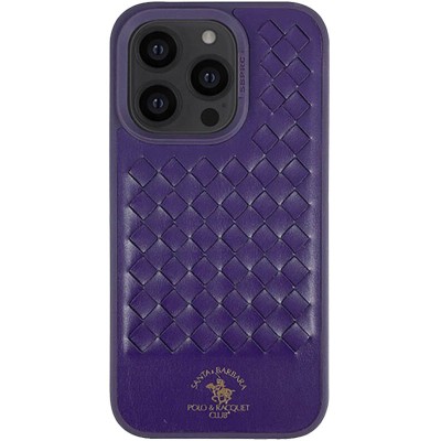 Шкіряний чохол Polo Santa Barbara для Apple iPhone 14 Pro Max (6.7") Purple