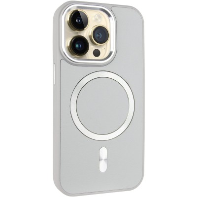 Шкіряний чохол SnapCase with MagSafe для Apple iPhone 12 Pro / 12 (6.1") Grey