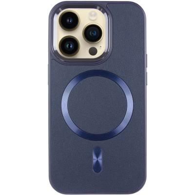 Шкіряний чохол SnapCase with MagSafe для Apple iPhone 13 Pro Max (6.7") Dark Blue