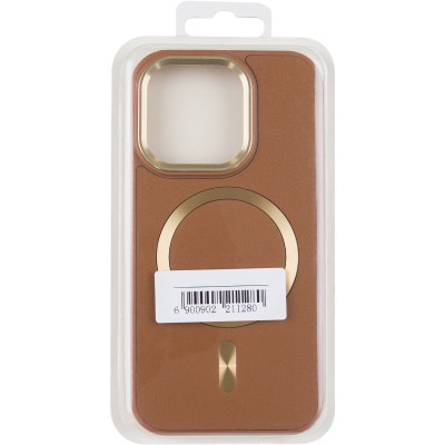 Шкіряний чохол SnapCase with MagSafe для Apple iPhone 14 Pro Max (6.7") Brown