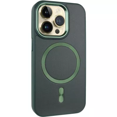 Шкіряний чохол SnapCase with MagSafe для Apple iPhone 14 Pro Max (6.7") Green