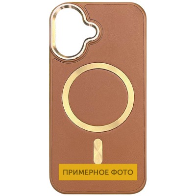 Шкіряний чохол SnapCase with MagSafe для Apple iPhone 15 Pro (6.1") Brown