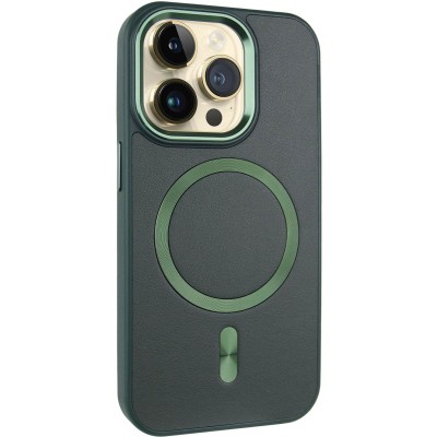 Шкіряний чохол SnapCase with MagSafe для Apple iPhone 15 Pro Max (6.7") Green