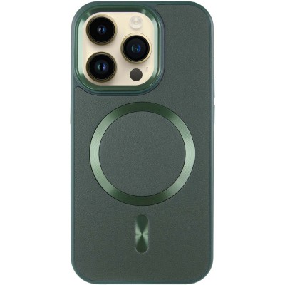 Шкіряний чохол SnapCase with MagSafe для Apple iPhone 15 Pro Max (6.7") Green