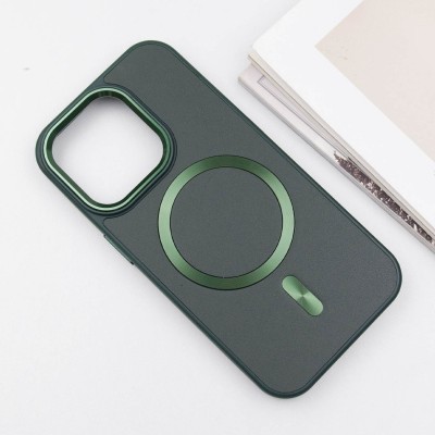 Шкіряний чохол SnapCase with MagSafe для Apple iPhone 15 Pro Max (6.7") Green