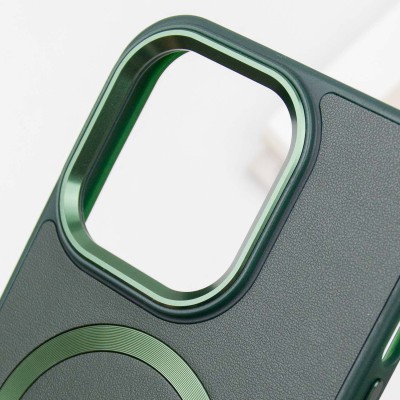 Шкіряний чохол SnapCase with MagSafe для Apple iPhone 15 Pro Max (6.7") Green