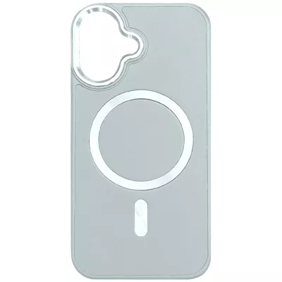 Шкіряний чохол SnapCase with MagSafe для Apple iPhone 16 (6.1") Grey