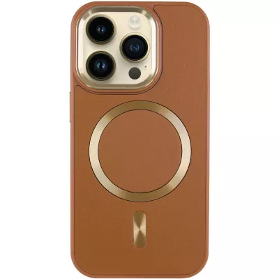 Шкіряний чохол SnapCase with MagSafe для Apple iPhone 16 Pro (6.3") Brown