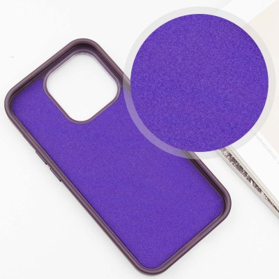 Шкіряний чохол SnapCase with MagSafe для Apple iPhone 16 Pro (6.3") Dark Purple