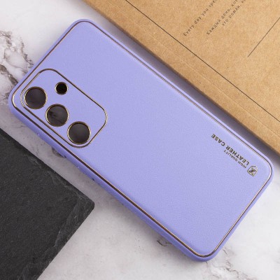 Шкіряний чохол Xshield для Samsung Galaxy S23+ Бузковий / Dasheen