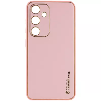 Шкіряний чохол Xshield для Samsung Galaxy S24 Рожевий / Pink