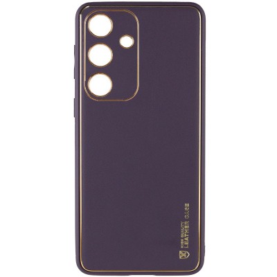 Шкіряний чохол Xshield для Samsung Galaxy S24+ Фіолетовий / Dark Purple