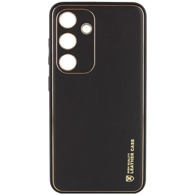 Шкіряний чохол Xshield для Samsung Galaxy S24+ Чорний / Black