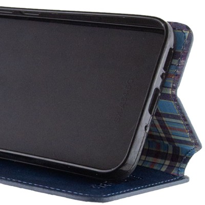 Шкіряний чохол книжка GETMAN Cubic (PU) для Realme 11 4G Синій