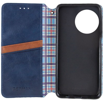 Шкіряний чохол книжка GETMAN Cubic (PU) для Realme 11 4G Синій