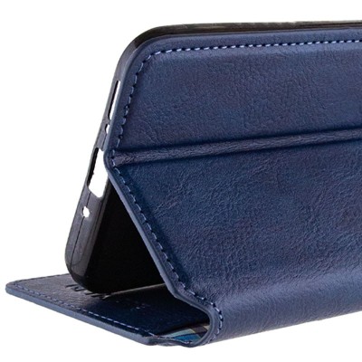 Шкіряний чохол книжка GETMAN Cubic (PU) для Realme 11 4G Синій