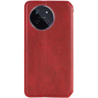 Шкіряний чохол книжка GETMAN Cubic (PU) для Realme 11 4G Червоний