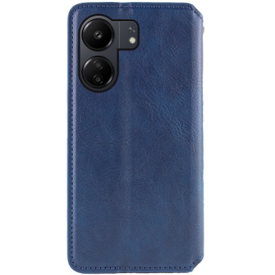 Шкіряний чохол книжка GETMAN Cubic (PU) для Xiaomi Redmi 13C / Poco C65 Синій