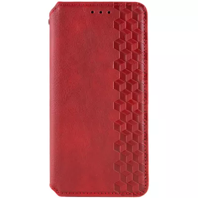 Шкіряний чохол книжка GETMAN Cubic (PU) для Xiaomi Redmi 13C / Poco C65 Червоний