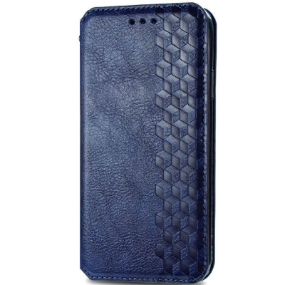 Шкіряний чохол книжка GETMAN Cubic (PU) для Xiaomi Redmi 9C Синій
