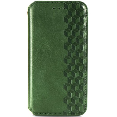 Шкіряний чохол книжка GETMAN Cubic (PU) для Xiaomi Redmi Note 10 Pro / 10 Pro Max Зелений