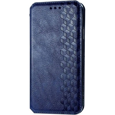 Шкіряний чохол книжка GETMAN Cubic (PU) для Xiaomi Redmi Note 9s / Note 9 Pro / Note 9 Pro Max Синій