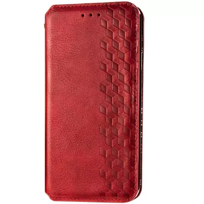 Шкіряний чохол книжка GETMAN Cubic (PU) для Xiaomi Redmi Note 9s / Note 9 Pro / Note 9 Pro Max Червоний