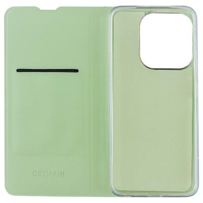 Шкіряний чохол книжка GETMAN Elegant (PU) для TECNO Spark 8C М'ятний