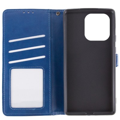Шкіряний чохол книжка GETMAN Gallant (PU) для Infinix Smart 9 4G / Hot 50i Синій