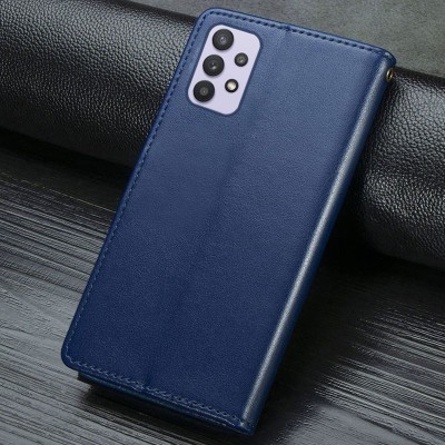 Шкіряний чохол книжка GETMAN Gallant (PU) для Samsung Galaxy A13 4G Синій