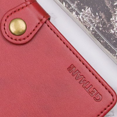 Шкіряний чохол книжка GETMAN Gallant (PU) для Samsung Galaxy S24 Червоний