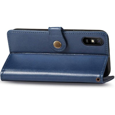 Шкіряний чохол книжка GETMAN Gallant (PU) для Xiaomi Redmi 9A Синій