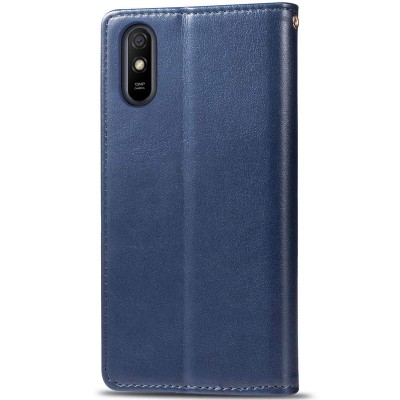 Шкіряний чохол книжка GETMAN Gallant (PU) для Xiaomi Redmi 9A Синій
