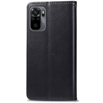 Шкіряний чохол книжка GETMAN Gallant (PU) для Xiaomi Redmi Note 10 / Note 10s Чорний