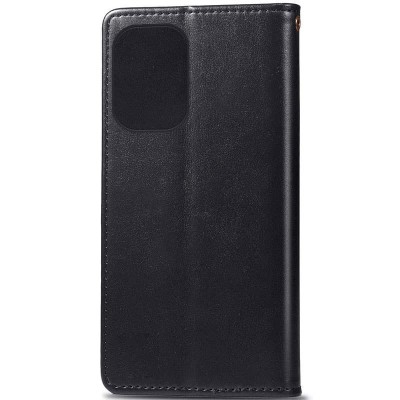 Шкіряний чохол книжка GETMAN Gallant (PU) для Xiaomi Redmi Note 12S Чорний