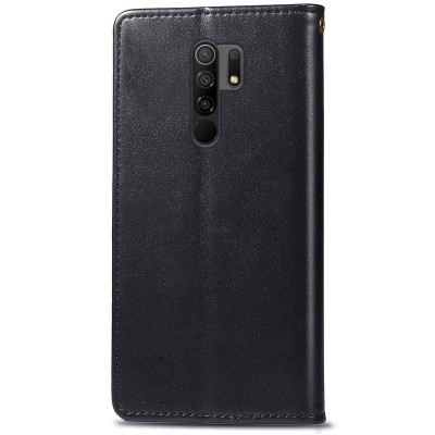 Шкіряний чохол книжка GETMAN Gallant (PU) для Xiaomi Redmi Note 8 Pro Чорний