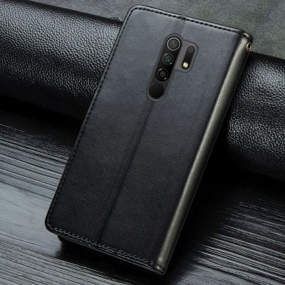 Шкіряний чохол книжка GETMAN Gallant (PU) для Xiaomi Redmi Note 8 Pro Чорний