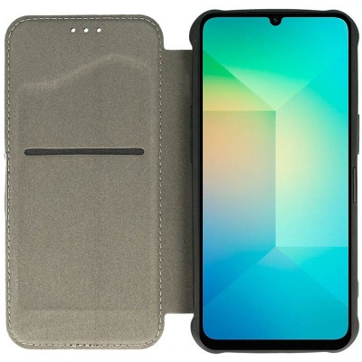Шкіряний чохол книжка GETMAN Razor (PU) для Samsung Galaxy A06 Black