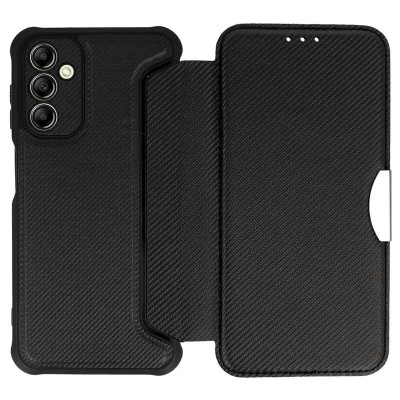 Шкіряний чохол книжка GETMAN Razor (PU) для Samsung Galaxy A15 4G/5G / M15 5G Carbon