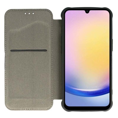 Шкіряний чохол книжка GETMAN Razor (PU) для Samsung Galaxy A15 4G/5G / M15 5G Carbon