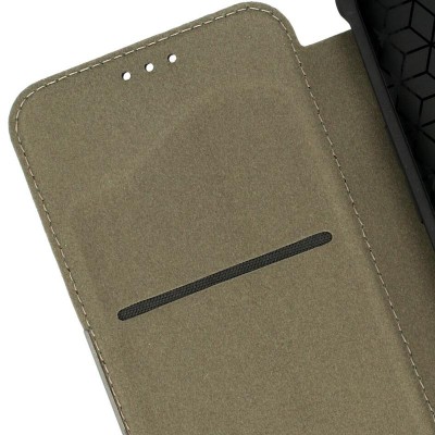 Шкіряний чохол книжка GETMAN Razor (PU) для Samsung Galaxy A15 4G/5G / M15 5G Carbon