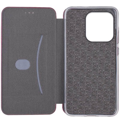 Шкіряний чохол-книжка Classy для Xiaomi Redmi Note 14 4G (Europe version) Бордовий