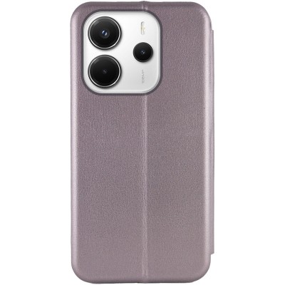 Шкіряний чохол-книжка Classy для Xiaomi Redmi Note 14 4G (Europe version) Сірий Шкіряний чохол-книжка Classy для Xiaomi Redmi Note 14 4G (Europe version) Сірий