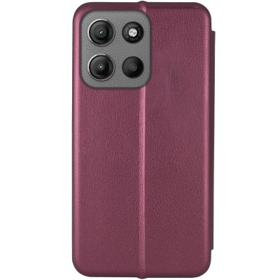 Шкіряний чохол-книжка Classy для Motorola Moto G15 4G Бордовий