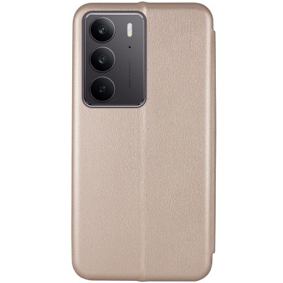 Шкіряний чохол-книжка Classy для Realme C75 / C75x Золотий Шкіряний чохол-книжка Classy для Realme C75 / C75x Золотий