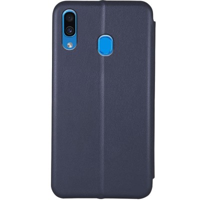 Шкіряний чохол-книжка Classy для Samsung Galaxy A20 / A30 Темно-синій