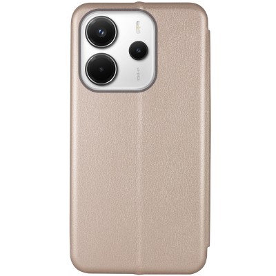 Шкіряний чохол-книжка Classy для Xiaomi Redmi Note 14 4G (Europe version) Золотий