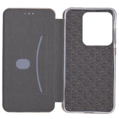 Шкіряний чохол-книжка Classy для Xiaomi Redmi Note 14 5G Золотий