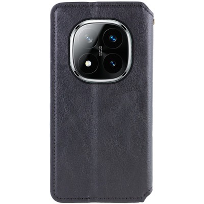 Шкіряний чохол-книжка GETMAN Cubic (PU) для Xiaomi Redmi Note 14 Pro 5G / 14 Pro+ Чорний