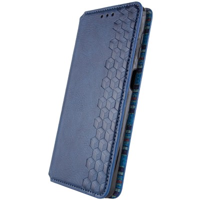 Шкіряний чохол-книжка GETMAN Cubic (PU) для ZTE Blade A75 4G Синій